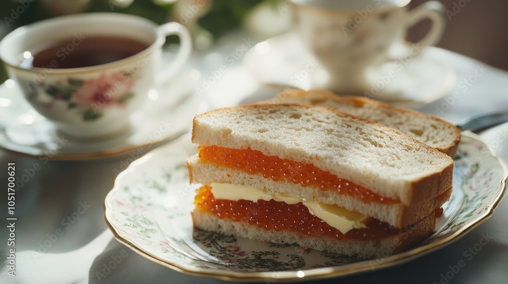 Sandwich and Tea Sandwich and Tea