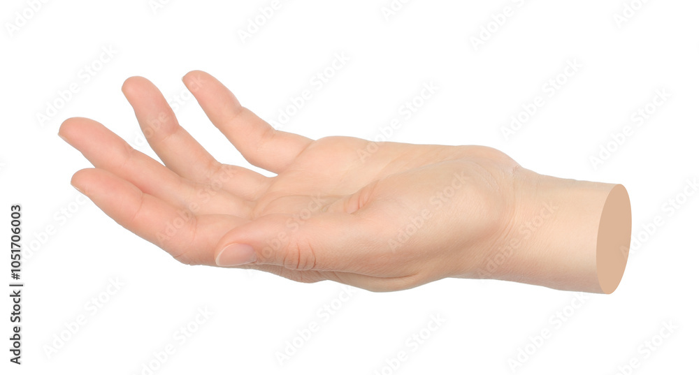 Hand shows virtual holding something isolated on transparent background. Contemporary art Hand shows virtual holding something isolated on transparent background. Contemporary art