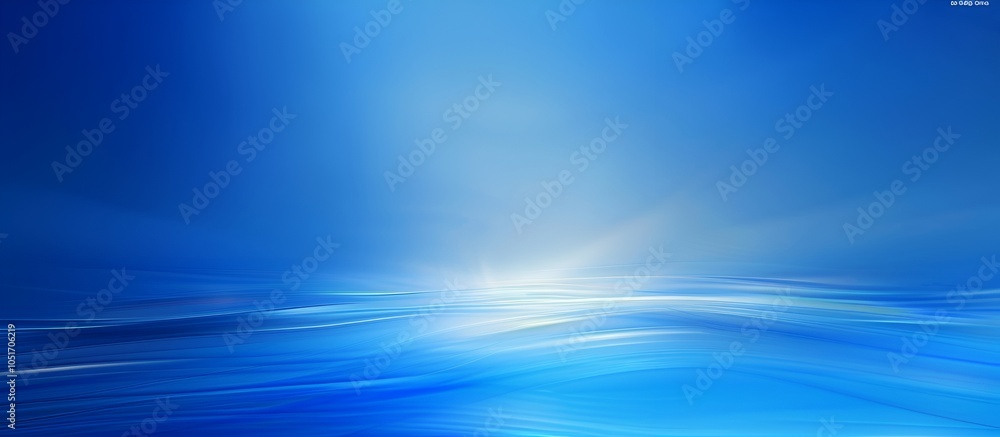 Fototapeta premium Abstract Blue Ocean Background with Light Reflections