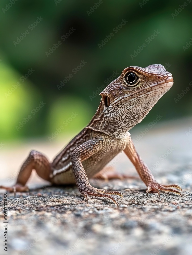 Obraz premium Lizard on ground