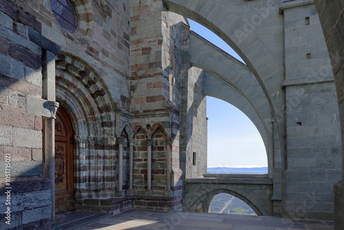 abbazia di san michele, sant'ambrogio di torino, italia, abbey of saint michael, saint ambrogio of turin, italy  photo