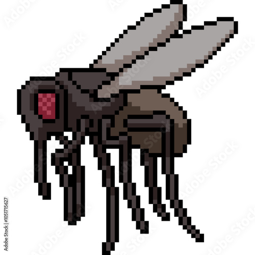 pixel art of disgusting small fly