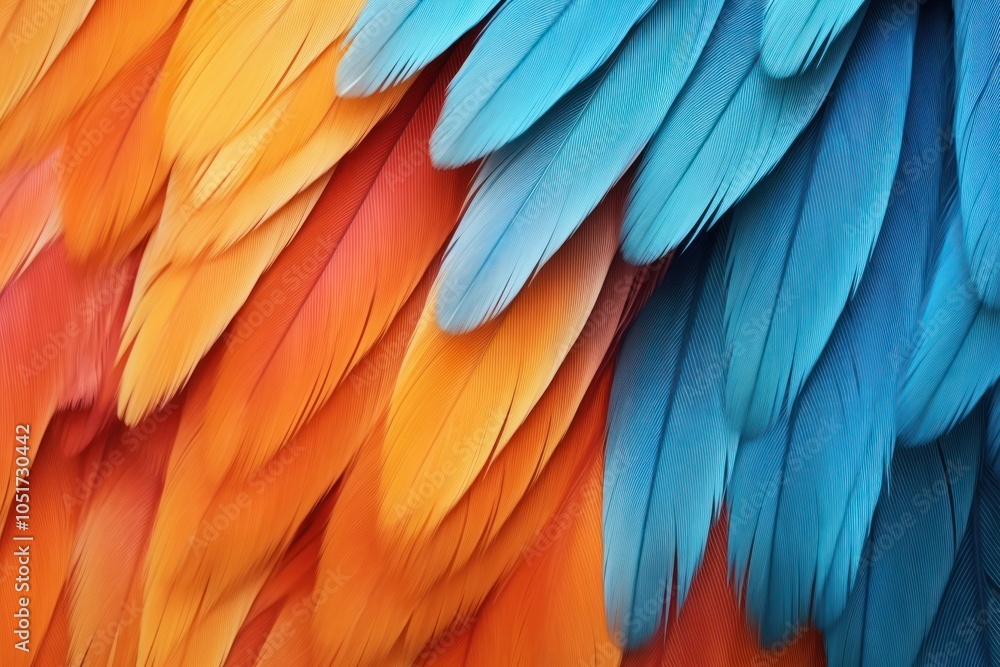 Obraz premium Parrot feather pattern backgrounds bird.