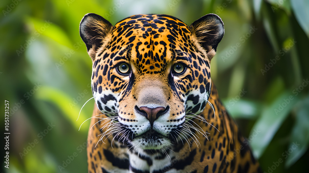 Obraz premium Front Portrait of Panther.