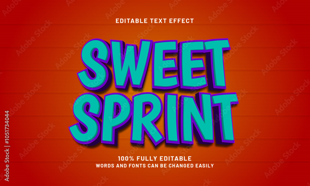 sweet sprint editable text effects with a play and toys theme sweet sprint editable text effects with a play and toys theme
