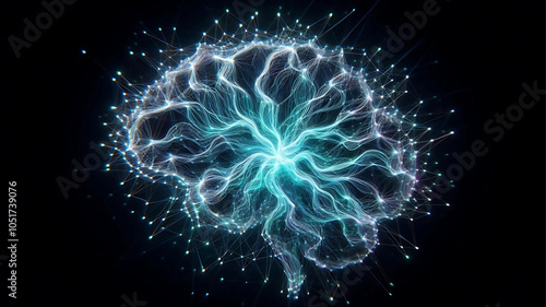 A visually captivating art piece representing neural links.