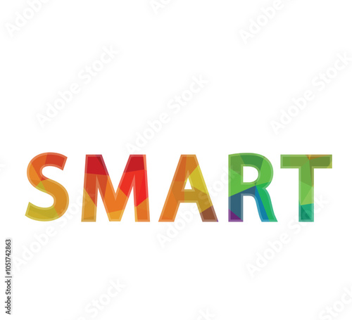 Smart text on white backgound