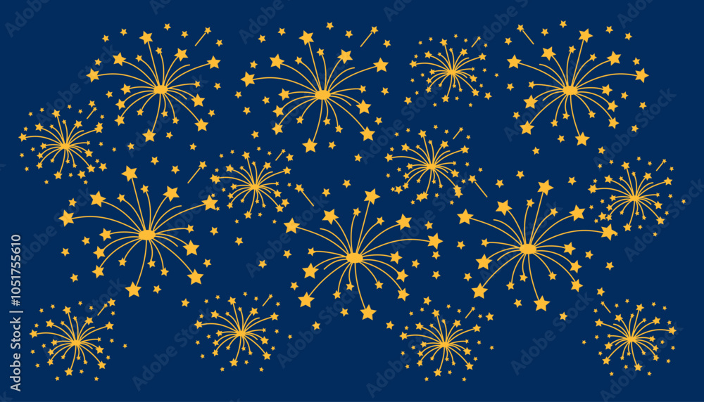 Burning holiday sparkles in the dark night sky. Holiday elements background. Celebration concept. Burning holiday sparkles in the dark night sky. Holiday elements background. Celebration concept.