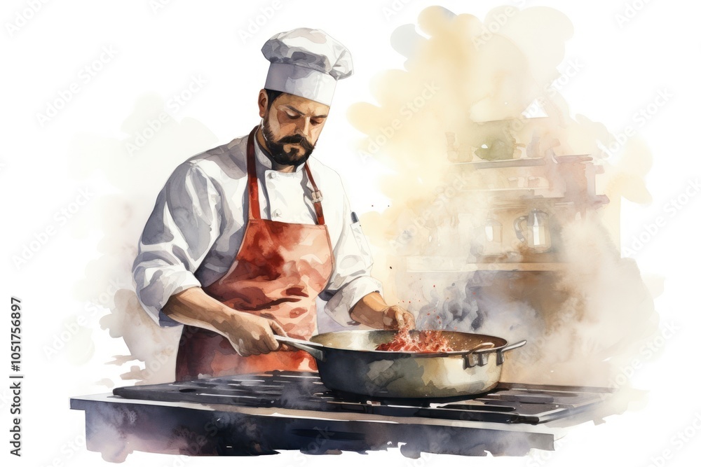 Chef cooking kitchen adult food. Chef cooking kitchen adult food.