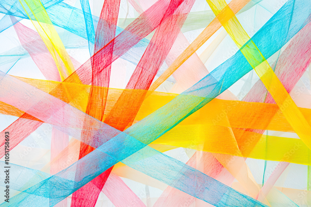 Obraz premium String paper texture with colorful line.