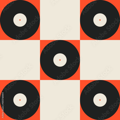 Vynil. Musical poster for your design. Music design elements for card, invitation, flyer. Music cover. Music background vector illustration. Vinyl records. Sound.