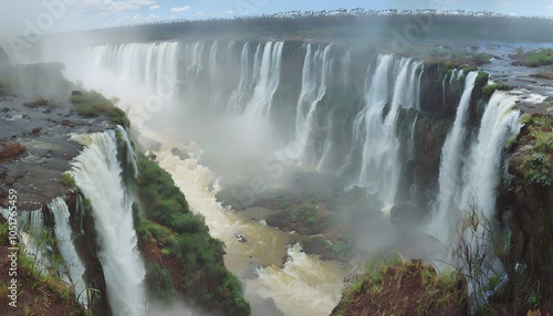 Serene Landscape of Iguazu Falls