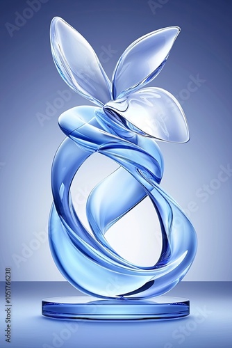 Abstract Minimalistic 3D Illustration of Refined Design