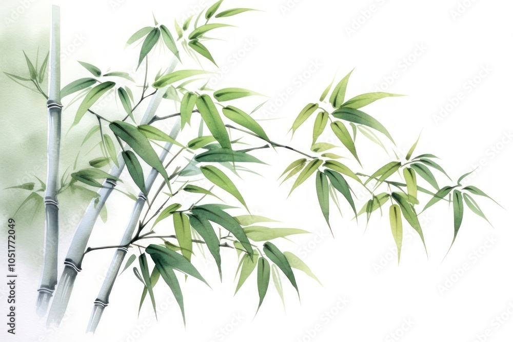 Fototapeta premium Bamboo plant freshness cannabis.