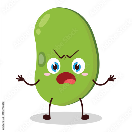 cute why expression of mung bean  character