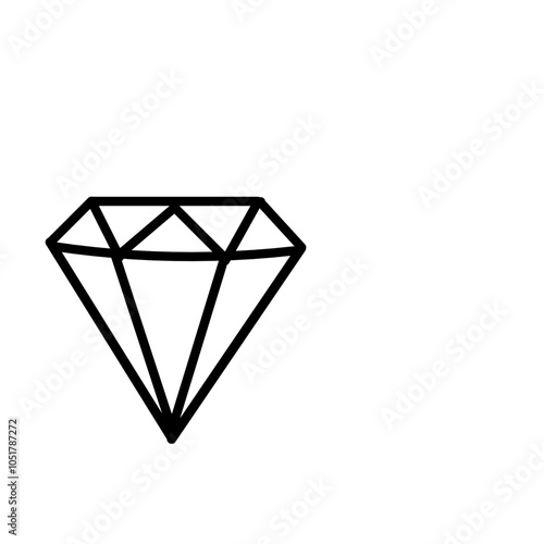 diamond on white background