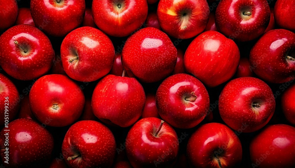 A bunch of all red apples, texture, sweet healthy fruit A bunch of all red apples, texture, sweet healthy fruit