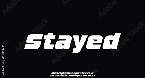 Sport Modern Alphabet Font. Typography urban style fonts for technology, digital, movie logo. vector illustration
