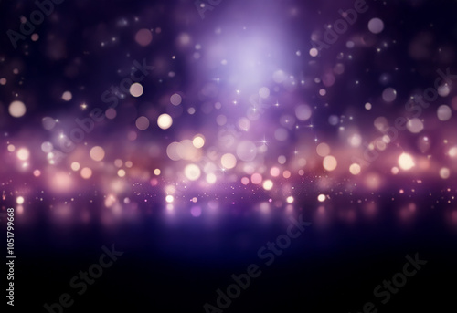 A dark background with blurred lights and bokeh, creating a festive or romantic feel.
