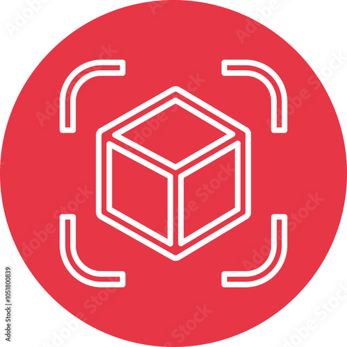 Augmented Reality line circle icon