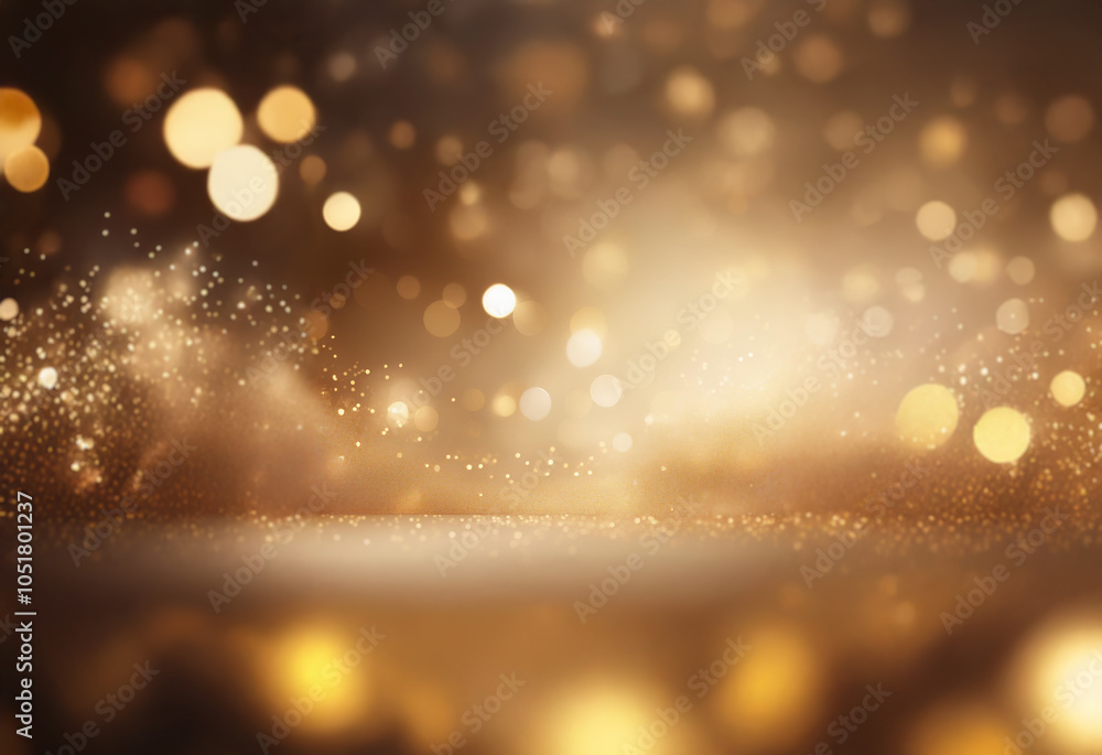 A dark background with a gold and white glitter effect, creating an elegant and festive atmosphere. A dark background with a gold and white glitter effect, creating an elegant and festive atmosphere.