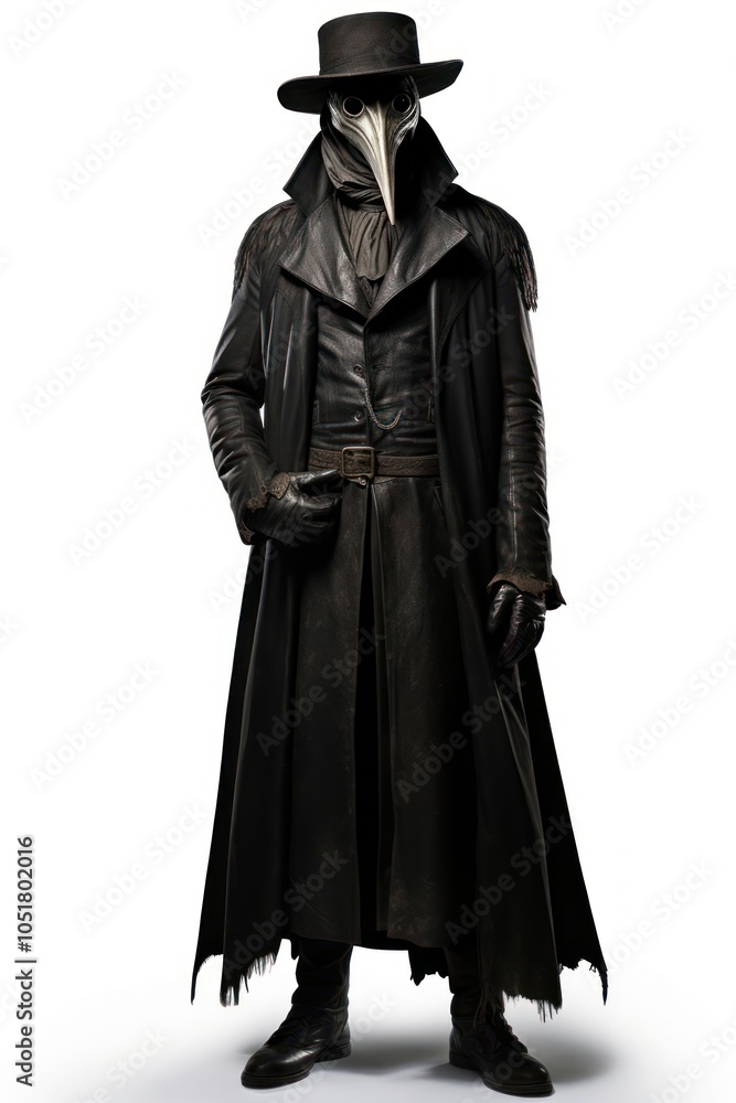 Plague doctor overcoat costume fashion. Plague doctor overcoat costume fashion.