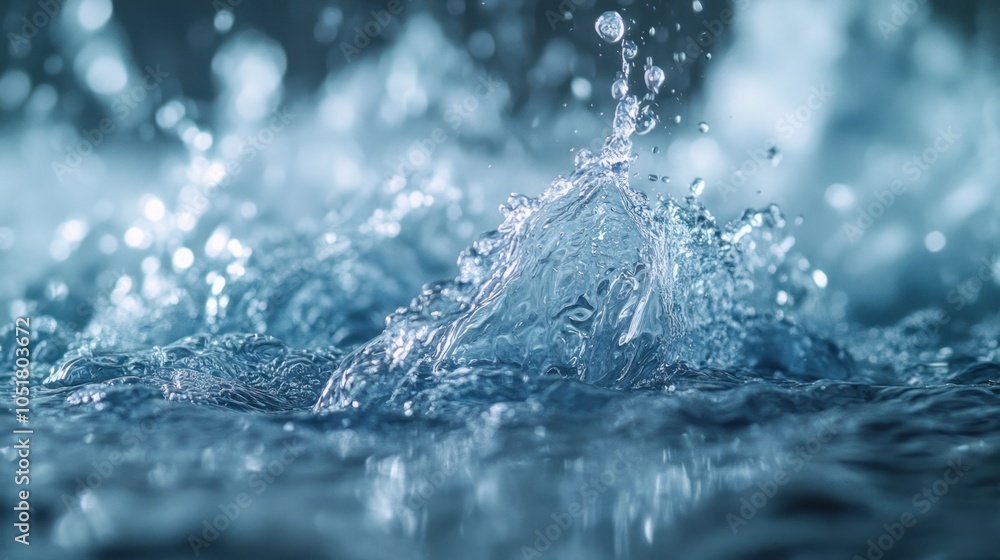 A macro shot of water being absorbed by fabric fibers, demonstrating the effectiveness of moisture management in textiles. A macro shot of water being absorbed by fabric fibers, demonstrating the effectiveness of moisture management in textiles.