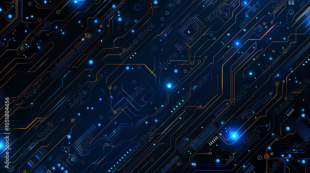 Obraz premium tech circuit