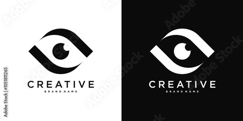 Eye care logo design. Premium Vector