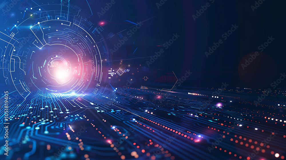 Obraz premium technology banner