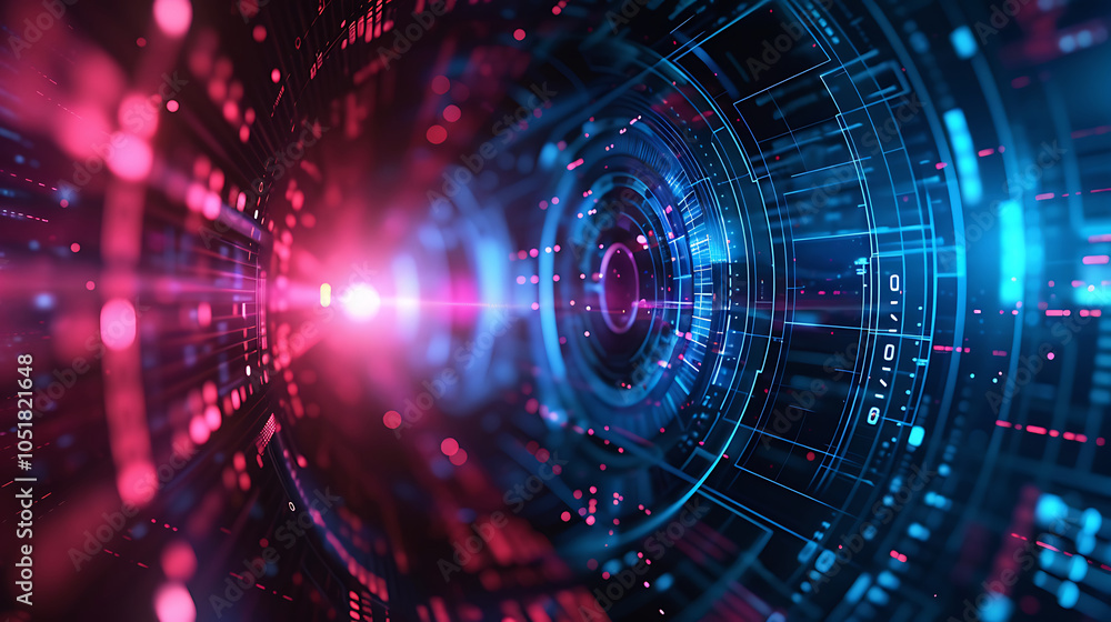 Fototapeta premium technology banner