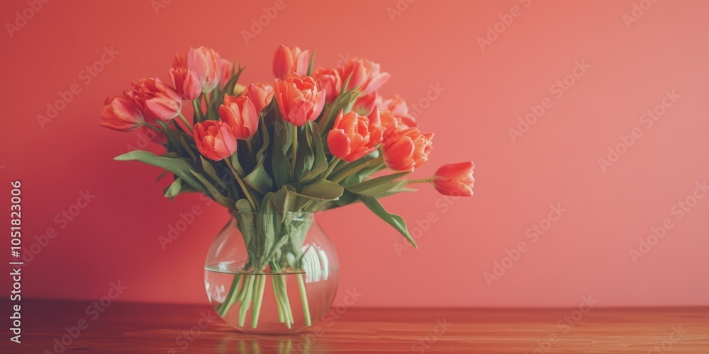 Vibrant Bouquet of Red Flowers in a Vase Vibrant Bouquet of Red Flowers in a Vase