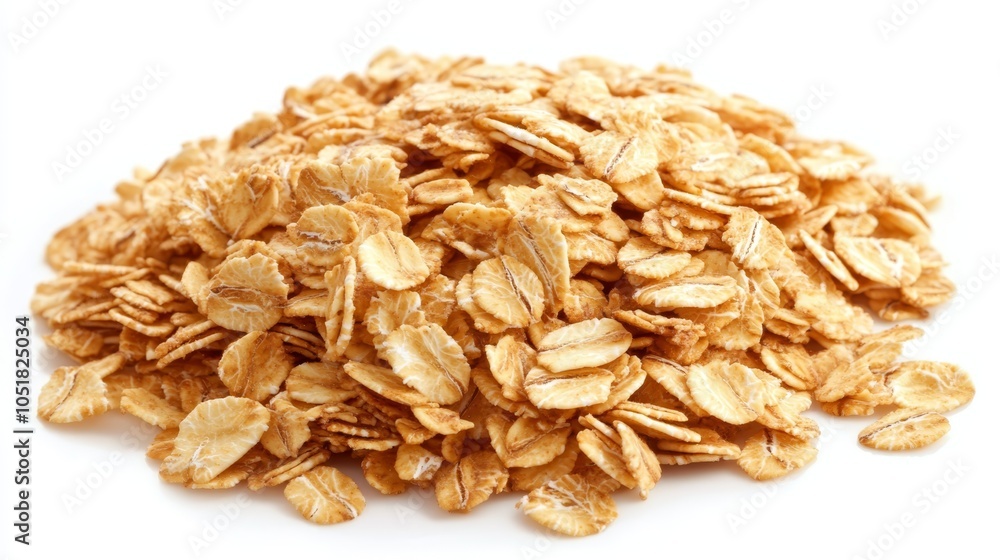 Rolled Oats Close Up Whole Grain Healthy Breakfast Cereal Rolled Oats Close Up Whole Grain Healthy Breakfast Cereal