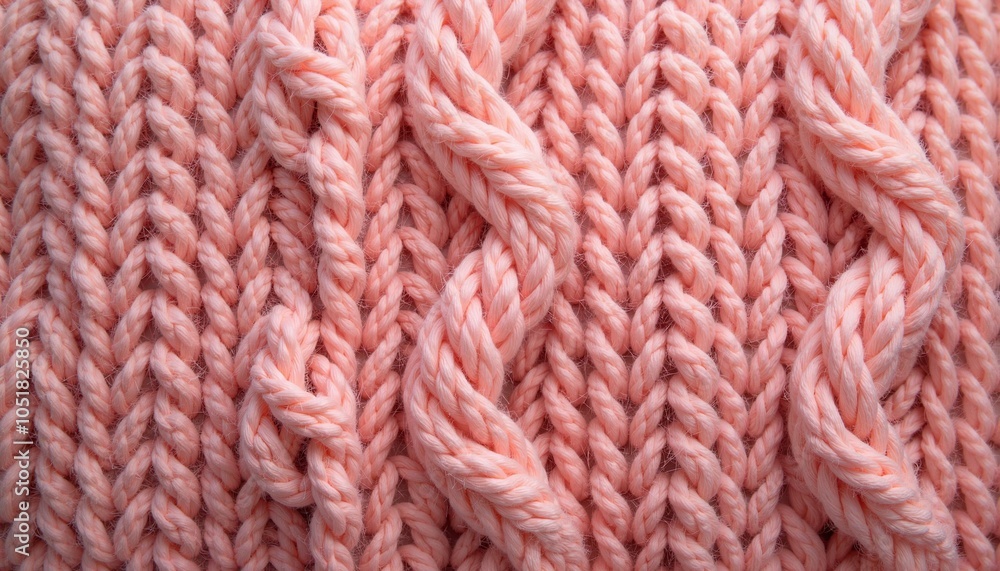 Cozy Knit Pattern in Soft Pink for Winter Fashion Cozy Knit Pattern in Soft Pink for Winter Fashion