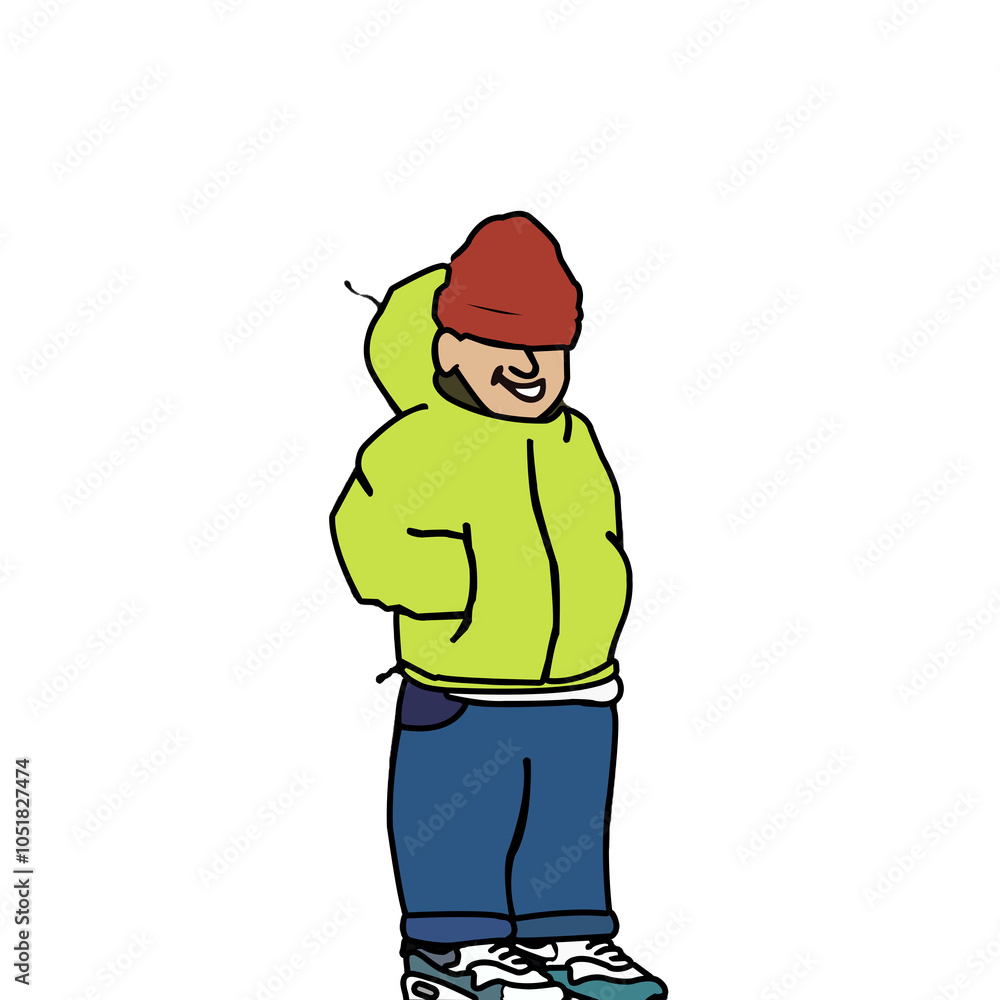 Obraz premium Hoodie man