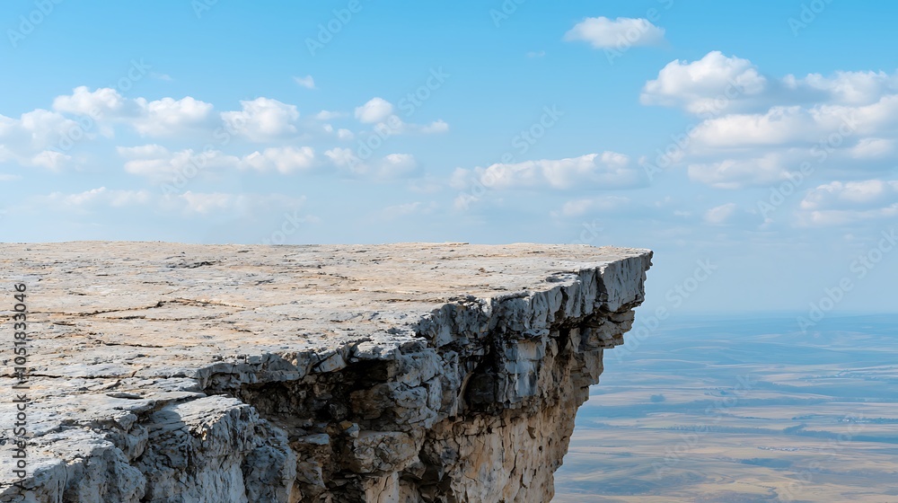 Breathtaking view from the cliff edge nature's majestic landscape showcasing vast horizons and serene skies Breathtaking view from the cliff edge nature's majestic landscape showcasing vast horizons and serene skies