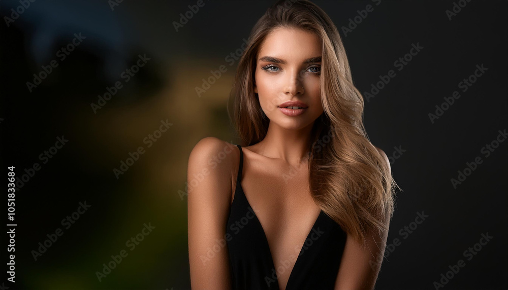 Fototapeta premium Hübsche junge Frau im Bikini