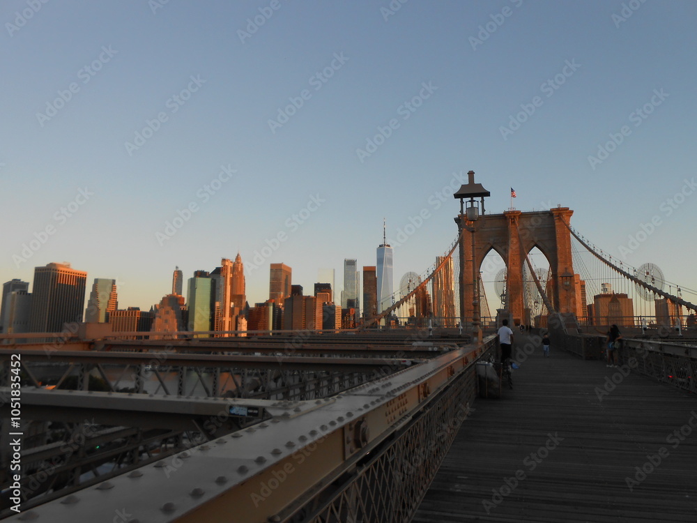 Fototapeta premium Brooklyn Bridge and NYC Skyline