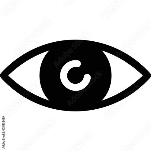 Simple vector icon eye