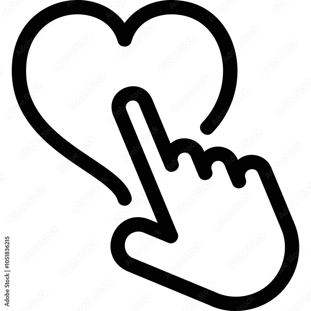 Fototapeta premium Simple vector icon hand, like