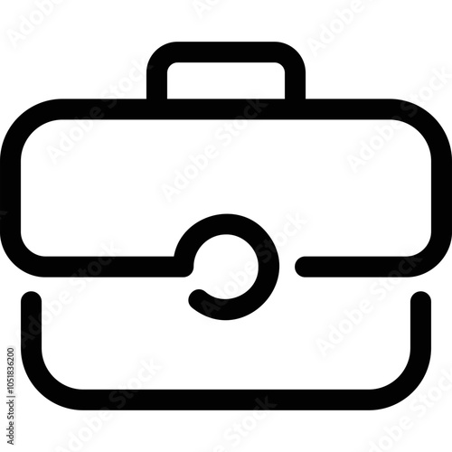 Simple vector icon briefcase