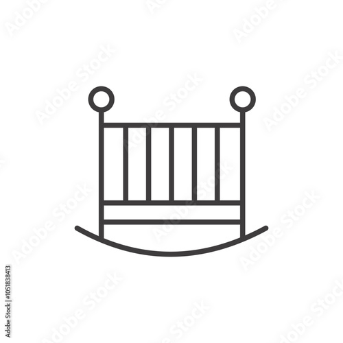 CRIB stroke icon in black