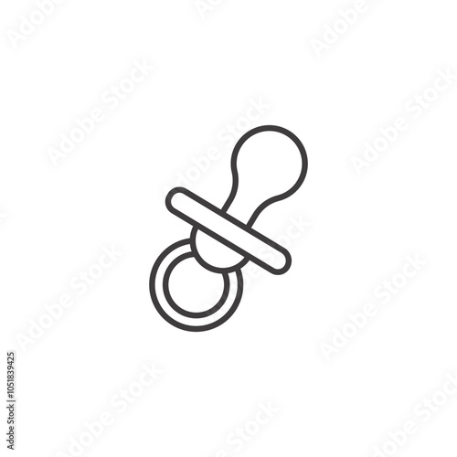 DUMMY TEAT stroke icon in black