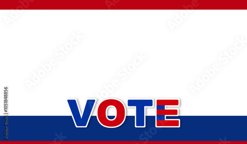 the word vote for the presi...