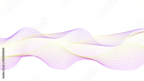 Modern abstract glowing wave background. Dynamic flowing wave lines design element. Futuristic technology and sound wave pattern. Colorful wave lines.