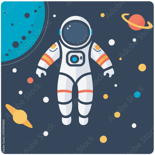 Art and Illustration of astronaut perfect for design