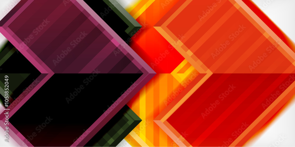 Fototapeta premium Arrow geometric abstract vector background. Vector Illustration For Wallpaper, Banner, Background, Card, Book Illustration, landing page
