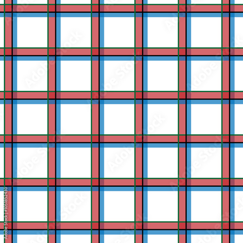 Seamless pattern for fabric shirts clothes, stripes squares checkered pattern