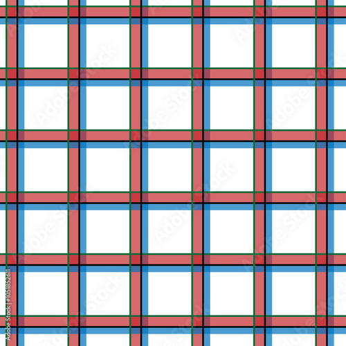 Seamless pattern for fabric shirts clothes, stripes squares checkered pattern