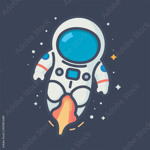 Art and Illustration of astronaut perfect for design